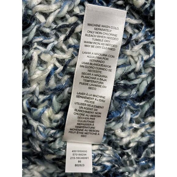 Chico's Chunky Knit Sweater Vest Womens Size 3 US XL Blue Sleeveless Super Soft - Picture 4 of 7